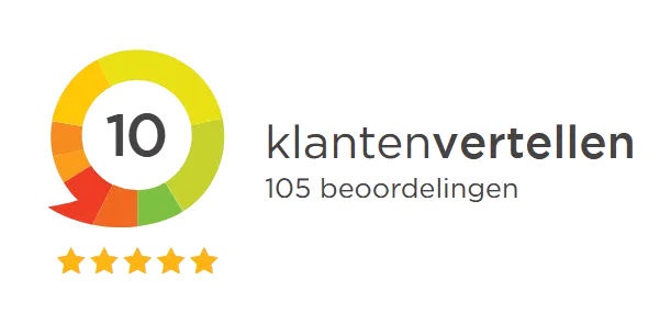 Klantenvertellen - 10 uit 105 beoordelingen